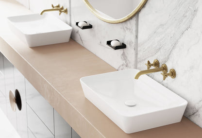 Deante CLICK-CLACK Ablaufgarnitur für Waschbecken / Bidet Universal-Überlauf Weiß-Chrom