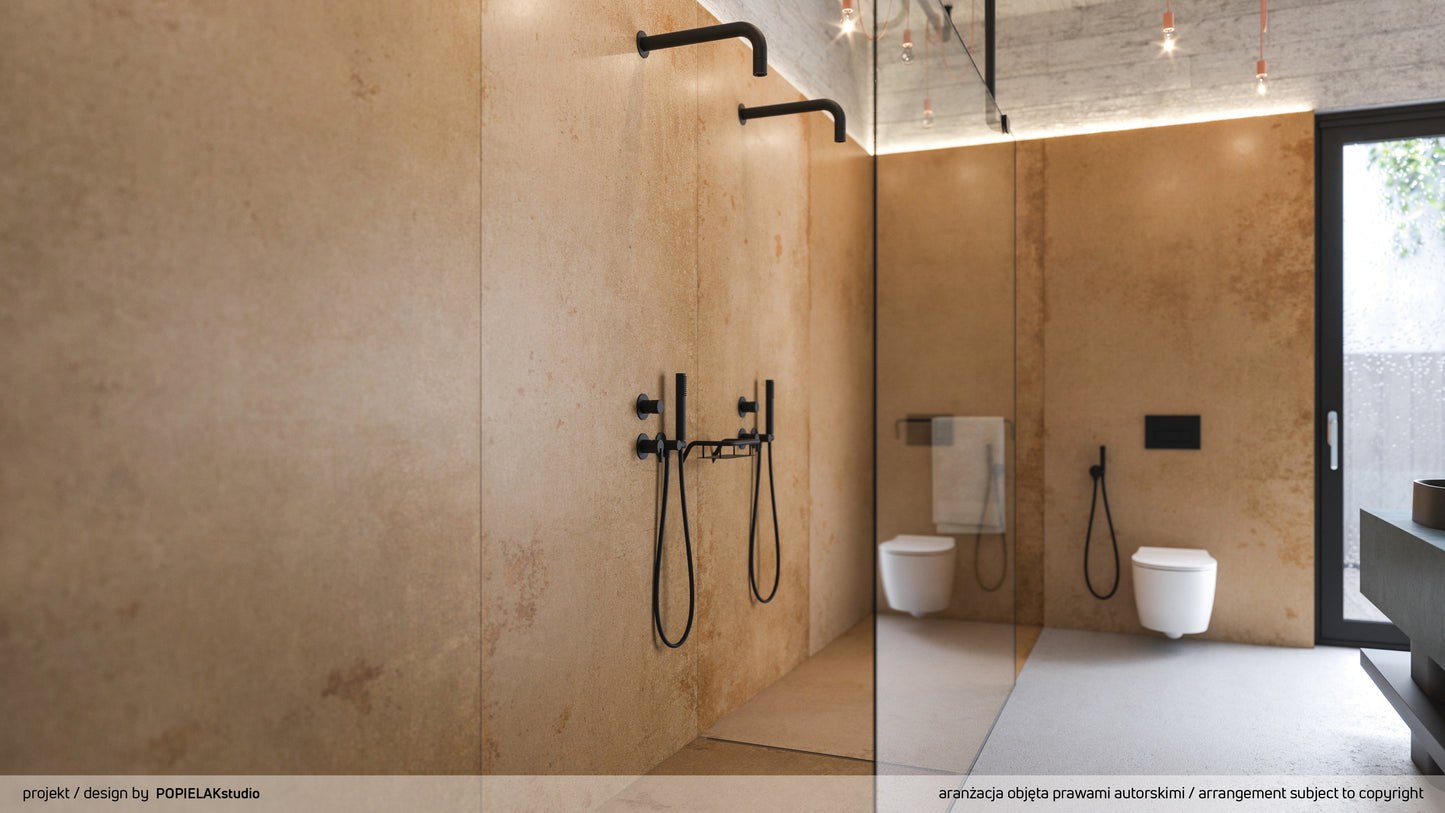 Deante SILIA Bidetarmatur Design-Brause-Set wassersparend Schwarz