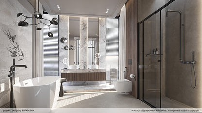 Deante ALPINIA Acryl-Badewanne freistehend oval 150 cm Weiß