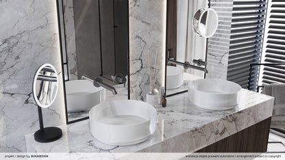 Deante SILIA Design-Waschtischarmatur Unterputz mit Hebel Titanium