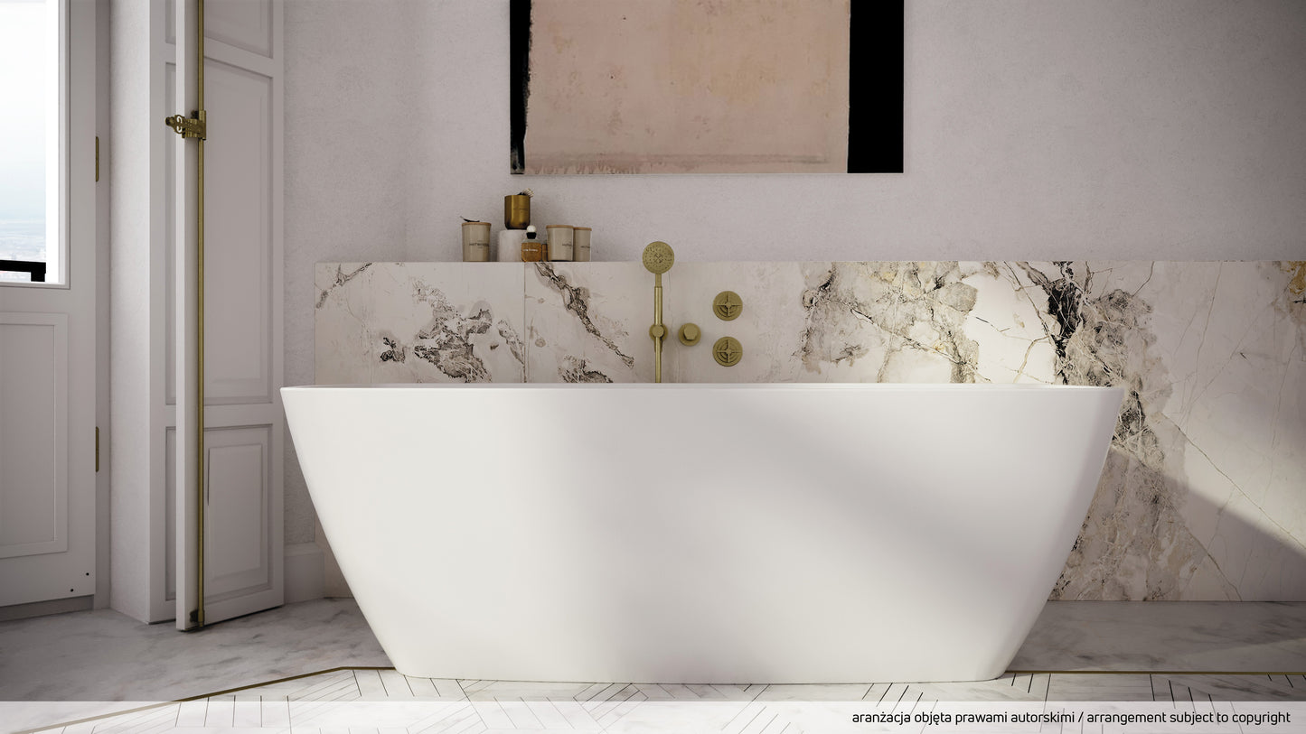 Deante TEMISTO Unterputz-Duscharmatur mit 2 Reglern Retro-Look Messing