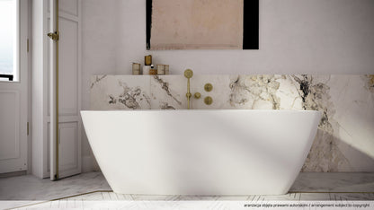 Deante TEMISTO Unterputz-Duscharmatur mit 2 Reglern Retro-Look Messing