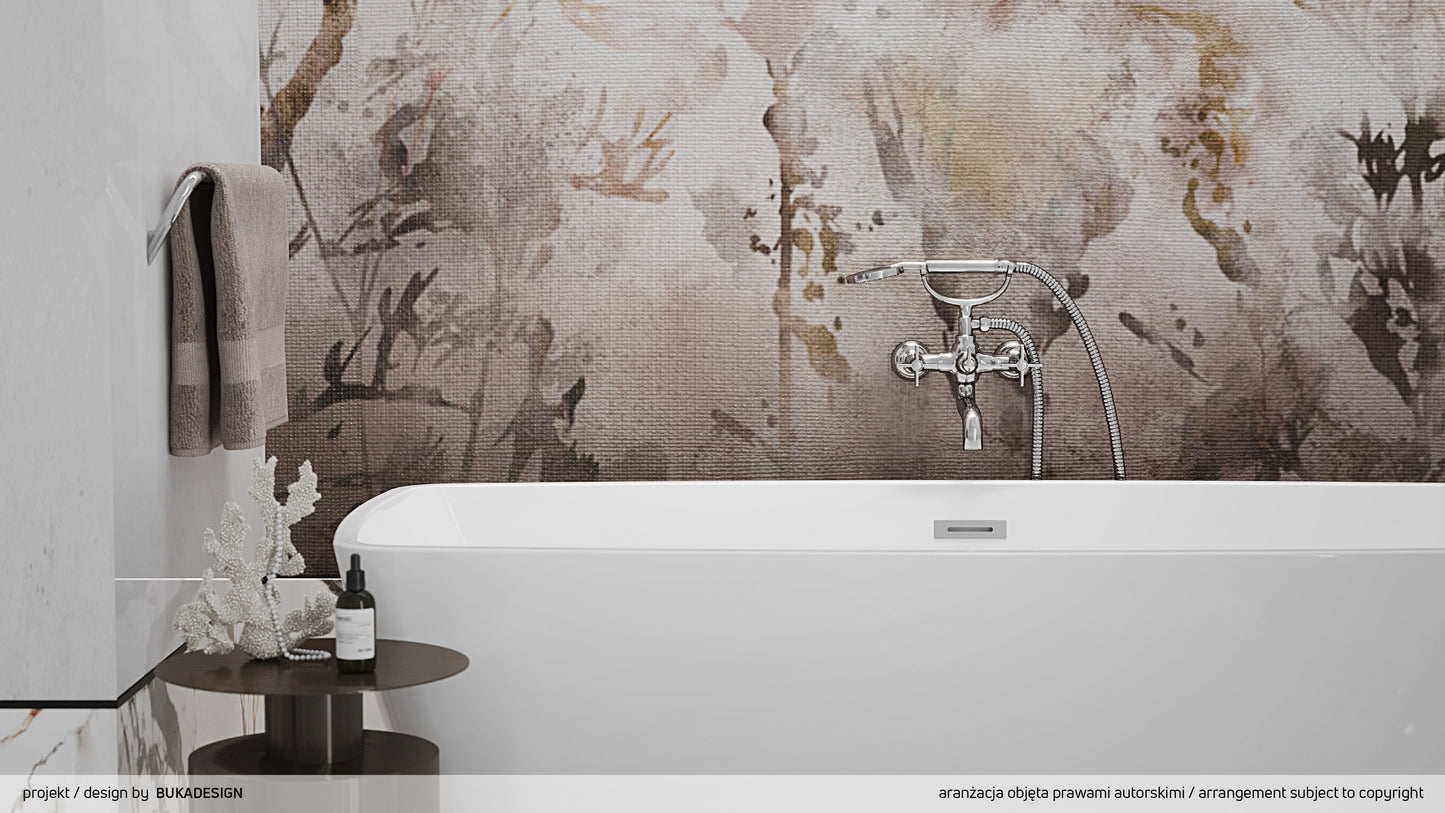 Deante TEMISTO Zweigriff-Wannenmischer Retro-Look mit Handbrause Chrom