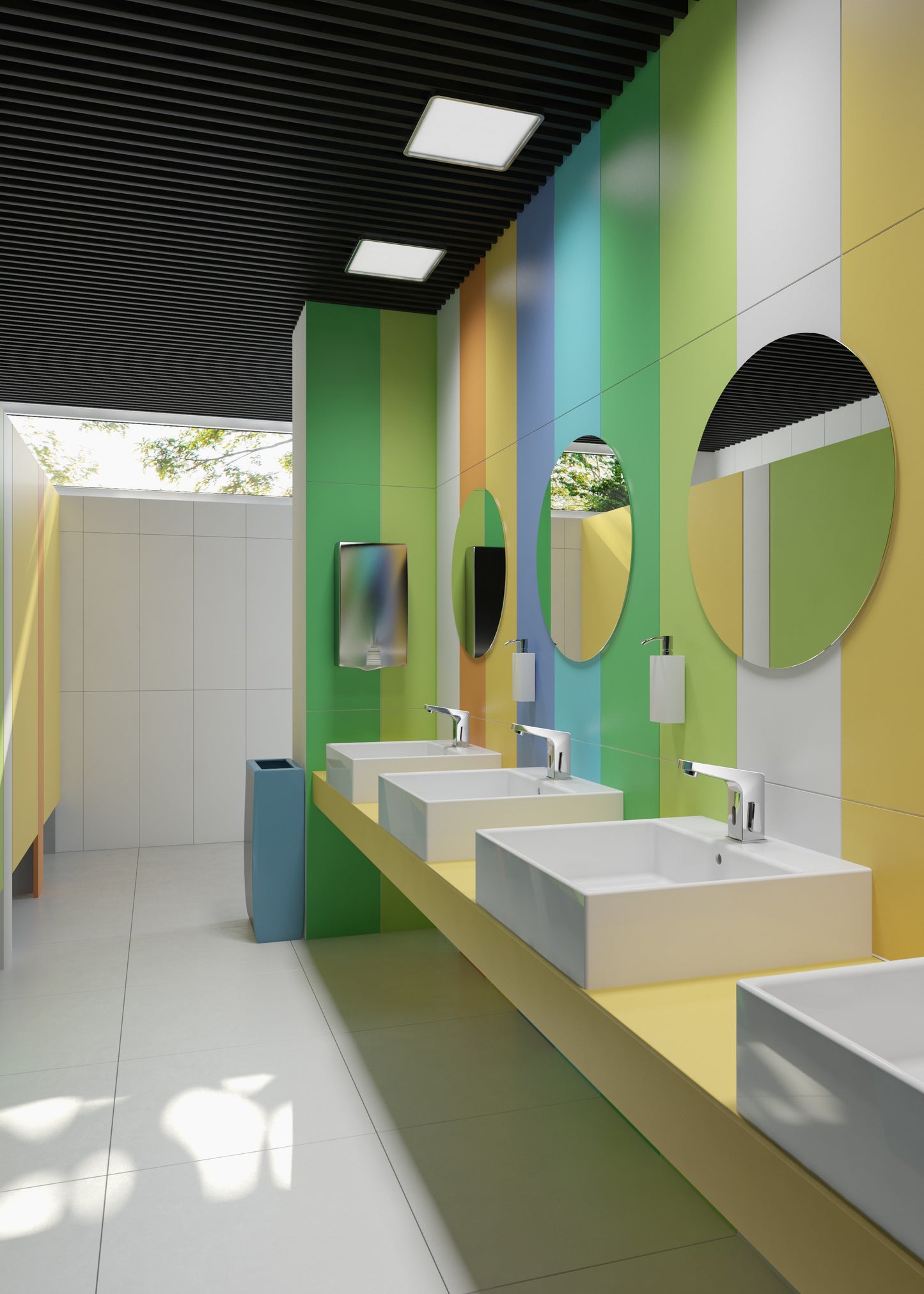 Deante TEMISTO Waschbecken zur Aufsatz- und Wandmontage 50 x 50 cm Weiß