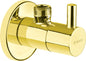 Deante Eckventil mit Keramikkartusche rund 1/2" - 3/8" Gold