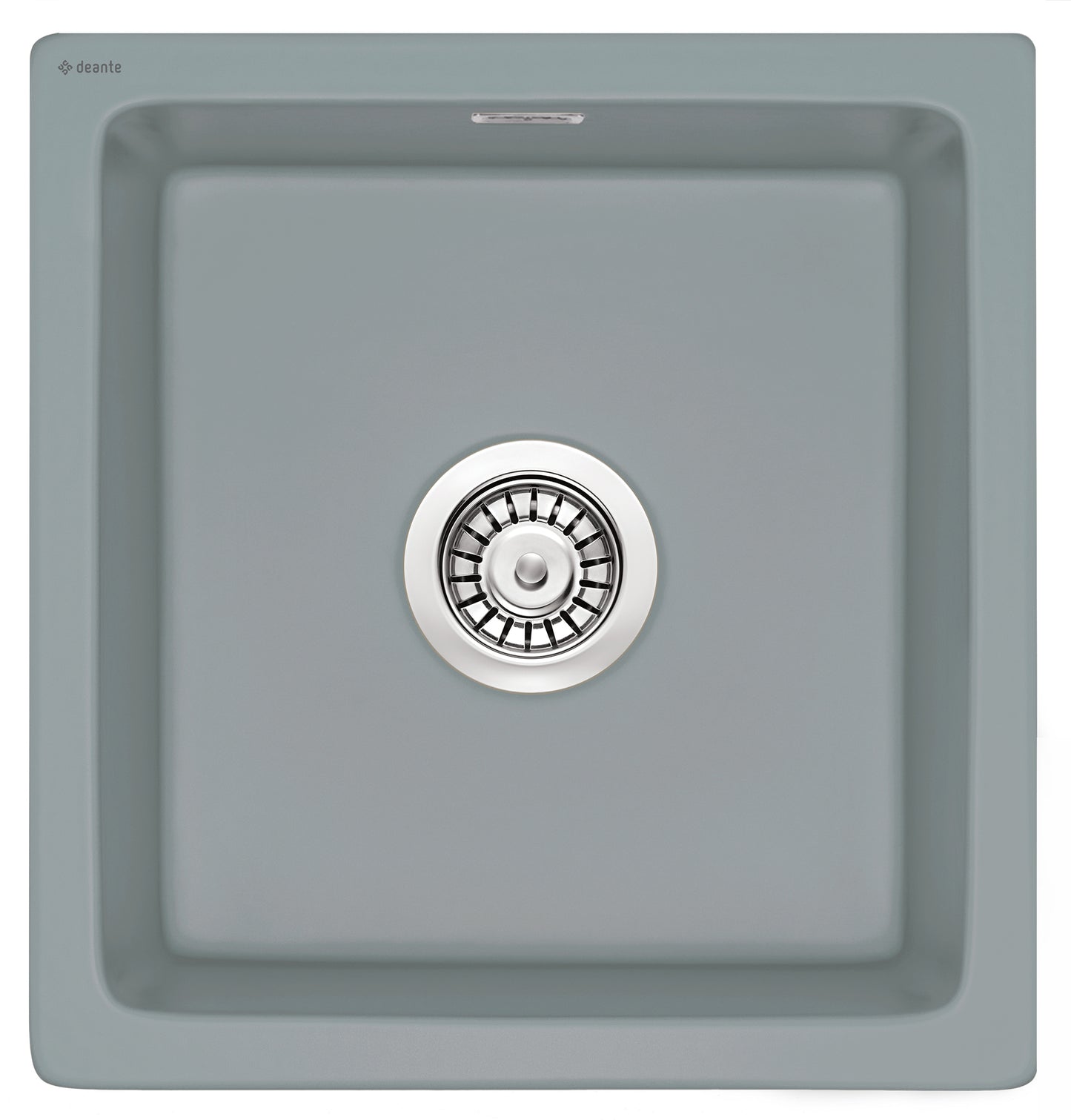Deante SABOR Keramik-Spülbecken 1-Becken Unterbau geeignet 45 x 47,5 cm Grau