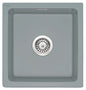 Deante SABOR Keramik-Spülbecken 1-Becken Unterbau geeignet 45 x 47,5 cm Grau