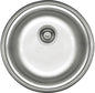 Deante TWIST Edelstahlspüle inklusive Siphon ⌀42 cm rund Stahl gebürstet