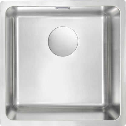 Deante EGERIA Edelstahlspüle tief 1-Becken 44 x 44 cm quadratisch Stahl gebürstet