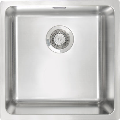 Deante EGERIA Edelstahlspüle tief 1-Becken 44 x 44 cm quadratisch Stahl gebürstet