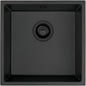 Deante CORDA Unterbau-Granitspüle 1-Becken 44 cm quadratisch Graphit Metallic