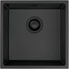 Deante CORDA Unterbau-Granitspüle 1-Becken 44 cm quadratisch Graphit Metallic