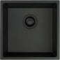 Deante CORDA Unterbau-Granitspüle 1-Becken 44 cm quadratisch Schwarz