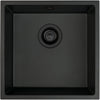 Deante CORDA Unterbau-Granitspüle 1-Becken 44 cm quadratisch Schwarz