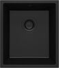 Deante CORDA Unterbau-Granitspüle 1-Becken 38 x 44 cm rechteckig schmal Schwarz