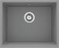 Deante CORDA Unterbau-Granitspüle 1-Becken 54 x 44 cm rechteckig Grau Metallic