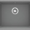 Deante CORDA Unterbau-Granitspüle 1-Becken 54 x 44 cm rechteckig Grau Metallic
