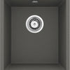 Deante CORDA Unterbau-Granitspüle 1-Becken 38 x 44 cm rechteckig schmal Anthrazit Metallic