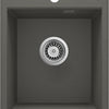 Deante ERIDAN Granitspüle 40 x 50 cm 1-Becken mit automatischer Abflusssperre Anthrazit Metallic