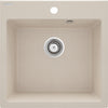 Deante EVORA Granitspüle 50 x 50 cm 1-Becken quadratisch hydrophob Beige