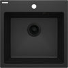Deante EVORA Granitspüle 50 x 50 cm 1-Becken quadratisch hydrophob Graphit Metallic