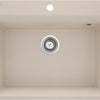 Deante CORIO Granitspüle 60 x 50 cm 1-Becken mit Raumsparsiphon Beige