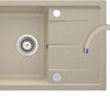 Deante LEDA Granitspüle mit Abtropffläche + Armatur (Komplett-Set) 67 x 44 cm Sand