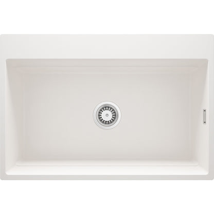 Deante MAGNETIC Granitspüle mit geräumigem Becken modular 76 x 52 cm Alabaster