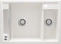 Deante MAGNETIC Granitspüle mit modularer Ablagefläche 1,5-Becken 69 x 50 cm Alabaster