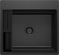 Deante MAGNETIC Granitspüle mit geräumigem Becken modular 56 x 50 cm Graphit Metallic