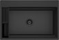Deante MAGNETIC Granitspüle mit geräumigem Becken modular 76 x 52 cm Graphit Metallic