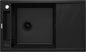 Deante MAGNETIC Granitspüle Abtropffläche & modulare Ablage 82 x 50 cm Schwarz