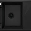 Deante MAGNETIC Granitspüle Abtropffläche & modulare Ablage 64 x 50 cm Schwarz