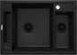 Deante MAGNETIC Granitspüle mit modularer Ablagefläche 1,5-Becken 69 x 50 cm Schwarz