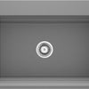 Deante MAGNETIC Granitspüle mit geräumigem Becken modular 76 x 52 cm Grau Metallic