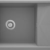 Deante MAGNETIC Granitspüle Abtropffläche & modulare Ablage 82 x 50 cm Grau Metallic