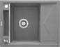 Deante MAGNETIC Granitspüle Abtropffläche & modulare Ablage 64 x 50 cm Grau Metallic