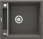Deante MAGNETIC Granitspüle mit modularer Ablagefläche 1-Becken 56 x 50 cm Anthrazit Metallic
