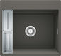 Deante MAGNETIC Granitspüle mit geräumigem Becken modular 56 x 50 cm Anthrazit Metallic