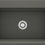 Deante MAGNETIC Granitspüle mit geräumigem Becken modular 76 x 52 cm Anthrazit Metallic