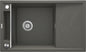 Deante MAGNETIC Granitspüle Abtropffläche & modulare Ablage 82 x 50 cm Anthrazit Metallic