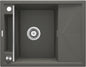 Deante MAGNETIC Granitspüle Abtropffläche & modulare Ablage 64 x 50 cm Anthrazit Metallic