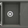 Deante MAGNETIC Granitspüle Abtropffläche & modulare Ablage 64 x 50 cm Anthrazit Metallic
