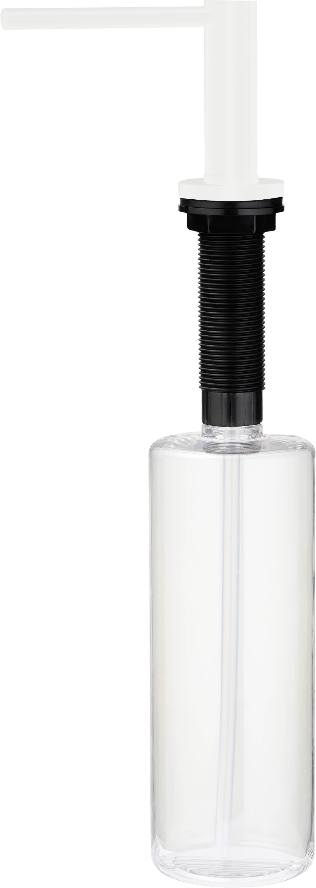 Deante ASTER Spülmittelspender für Küchenspülen mit 500 ml Flasche Weiß