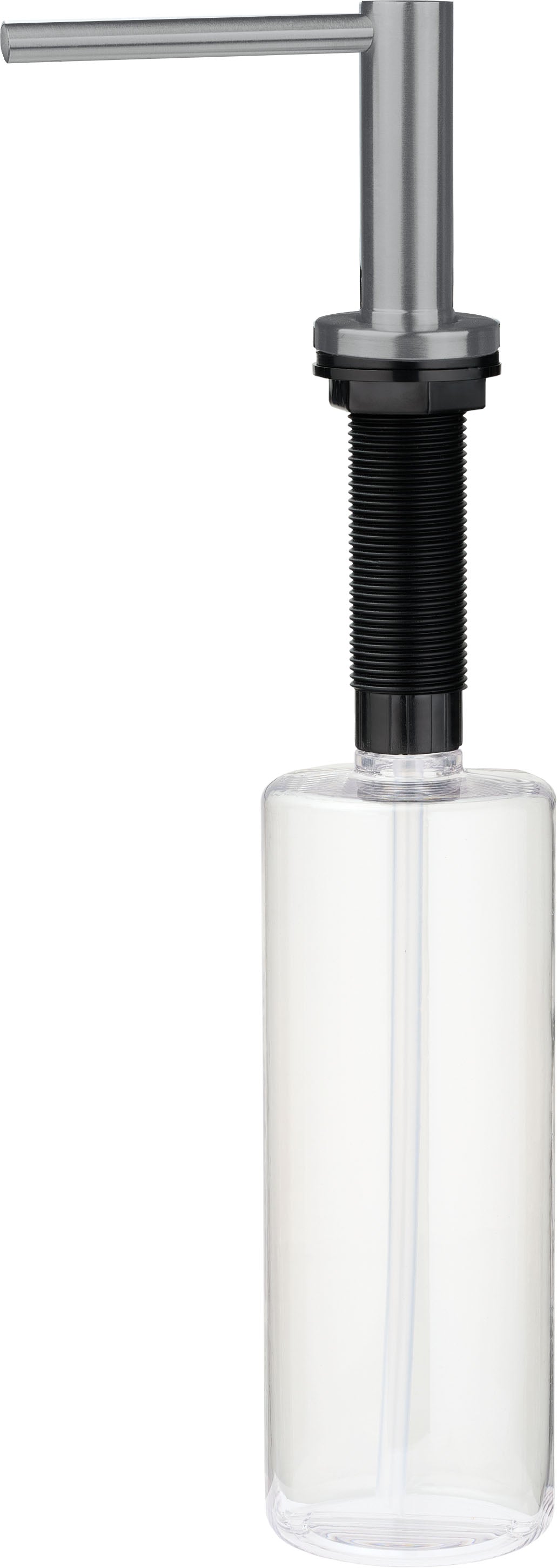 Deante ASTER Spülmittelspender für Küchenspülen mit 500 ml Flasche Titanium