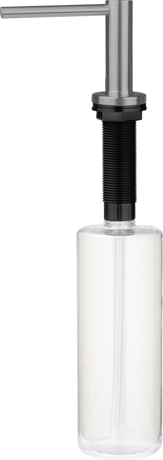Deante ASTER Spülmittelspender für Küchenspülen mit 500 ml Flasche Titanium