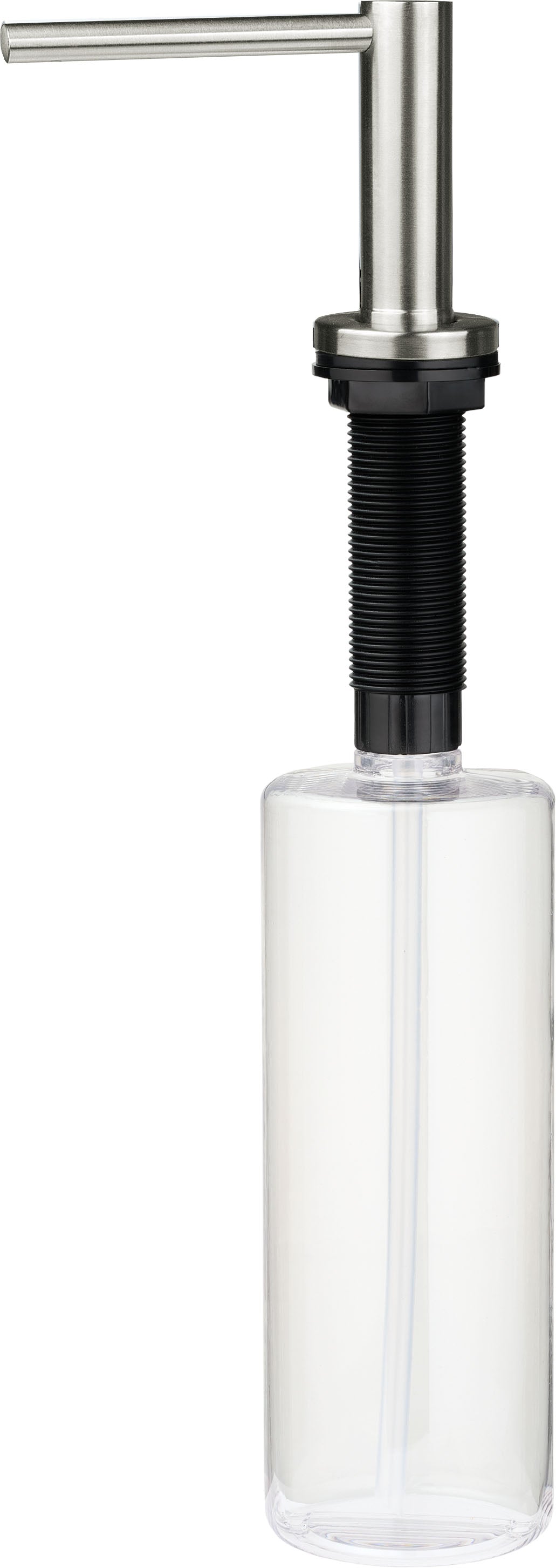 Deante ASTER Spülmittelspender für Küchenspülen mit 500 ml Flasche Stahl gebürstet