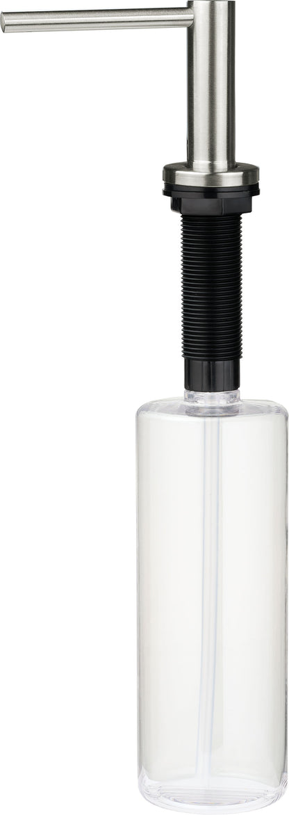 Deante ASTER Spülmittelspender für Küchenspülen mit 500 ml Flasche Stahl gebürstet