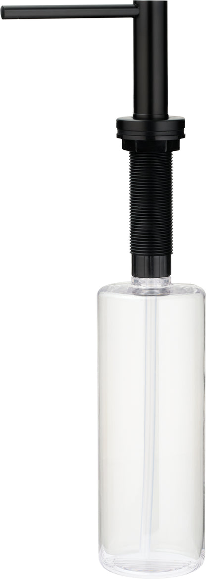 Deante ASTER Spülmittelspender für Küchenspülen mit 500 ml Flasche Schwarz