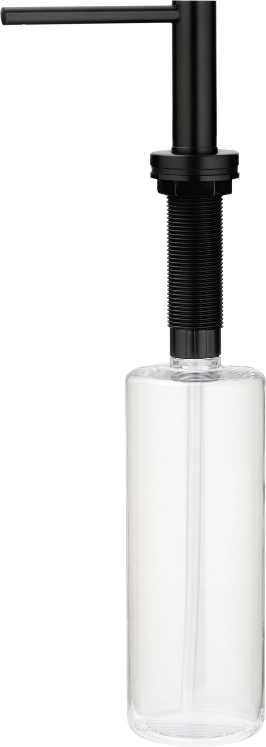 Deante ASTER Spülmittelspender für Küchenspülen mit 500 ml Flasche Schwarz